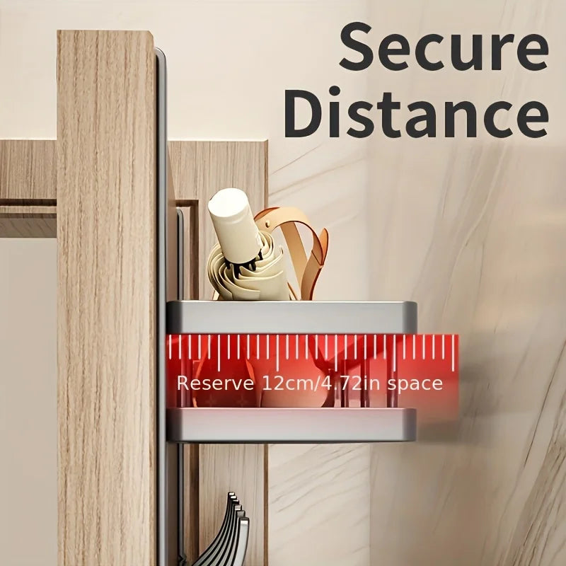 Multifunctional Over The Door Metal Storage Rack For Kitchen Bathroom