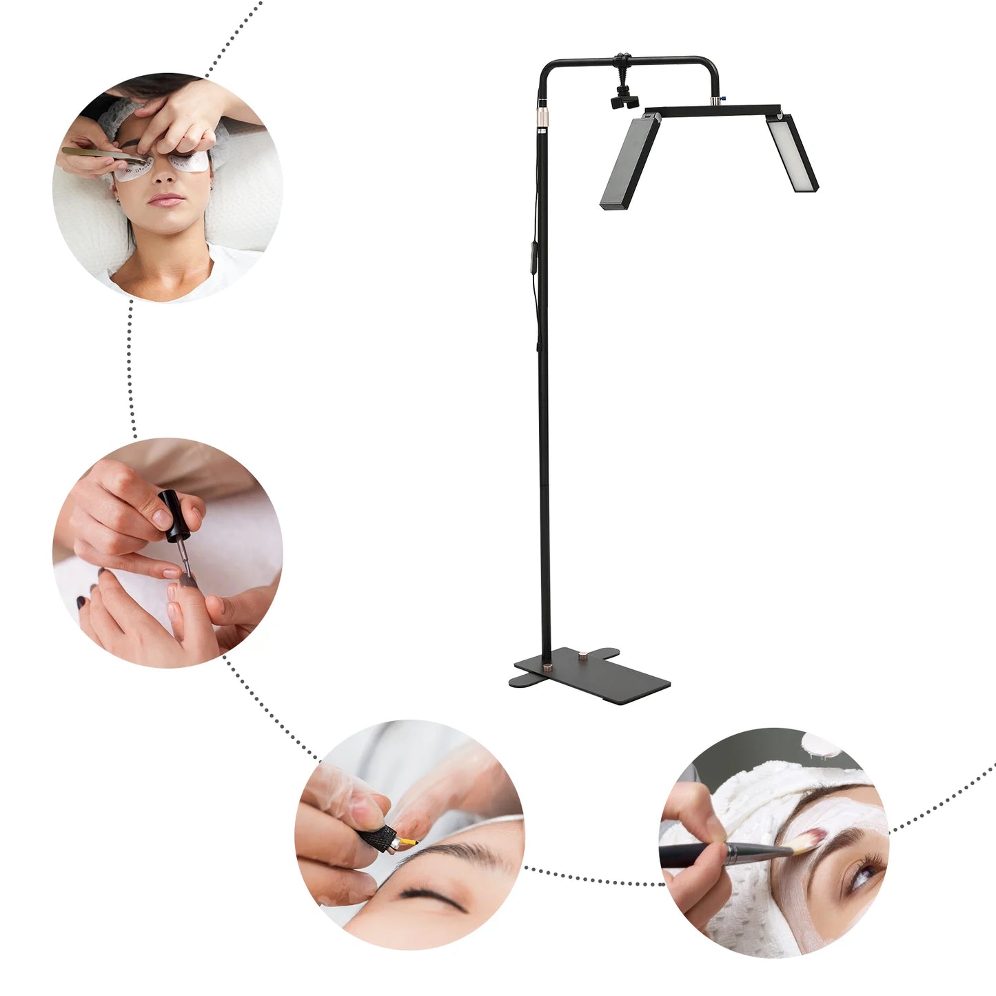 Bymaocar Half Moon LED Lash Light For Eyelash Extensions PMU Salon