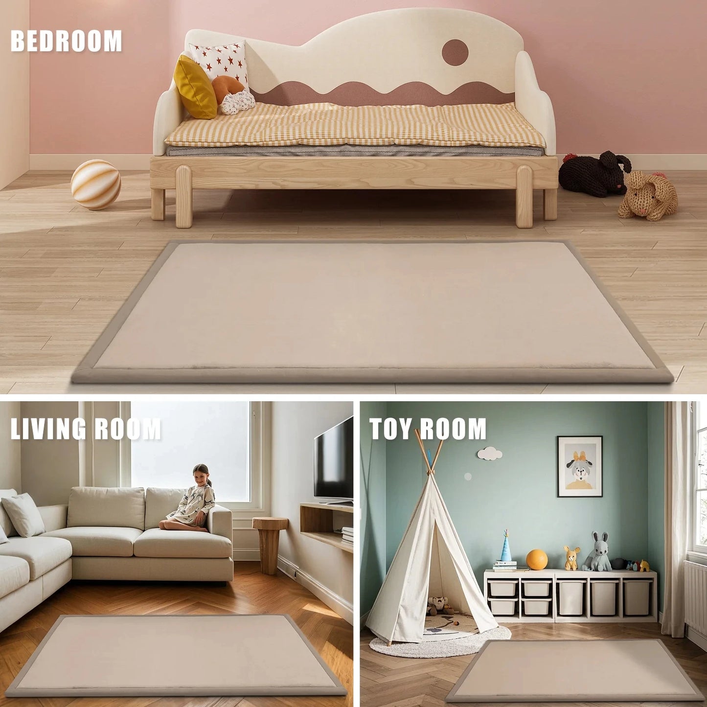 PaPaMat Baby Play Mat Tatami Style Non Slip Floor Rug