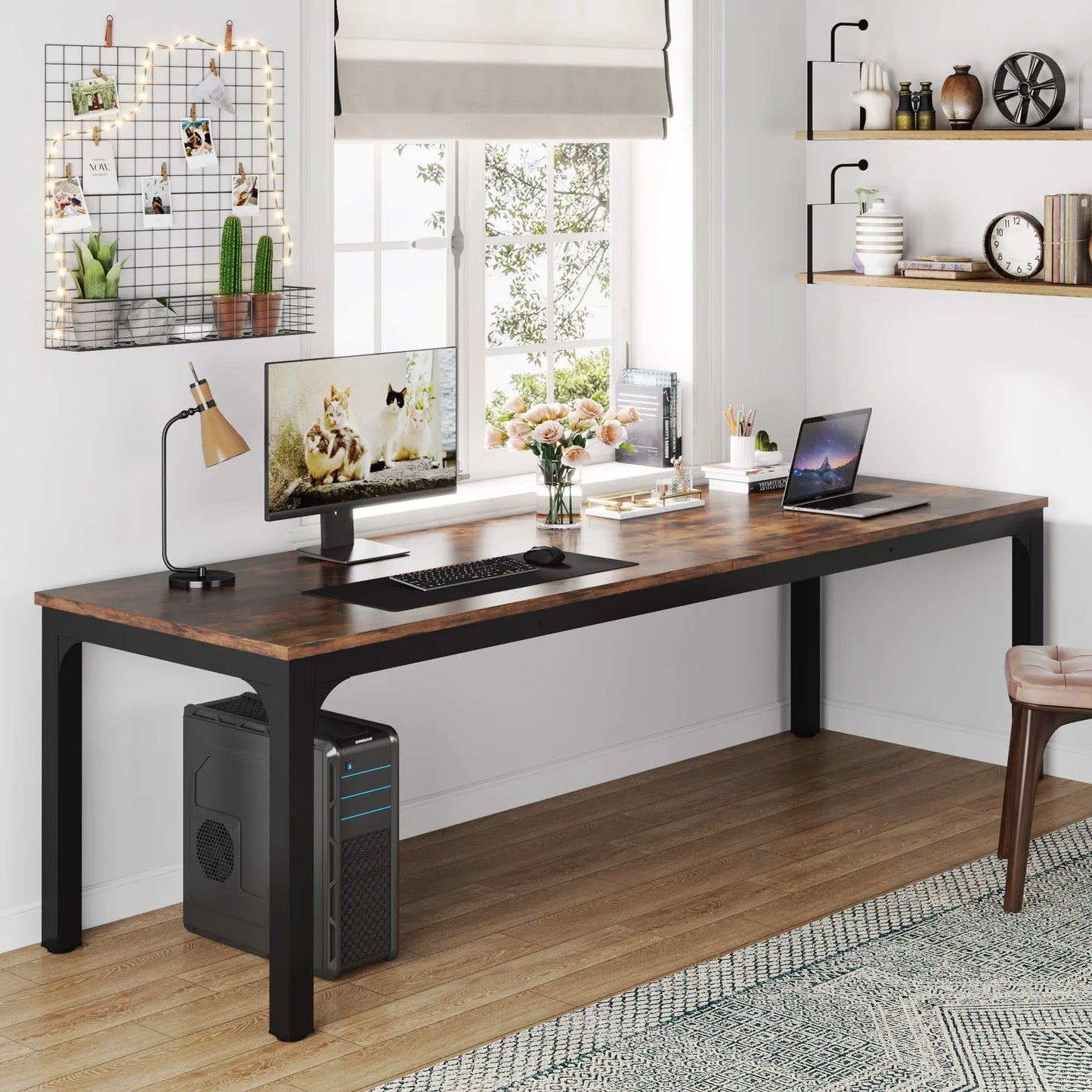 Tribesigns Extra Long Computer Desk For Two People Home Office