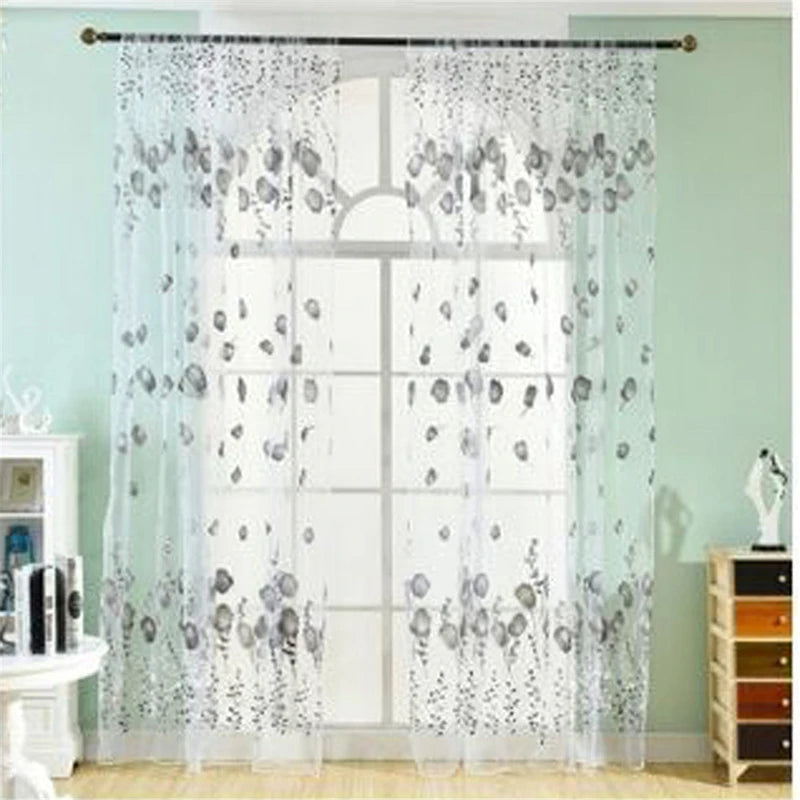 Beeinch Modern Tulip Window Curtain for Living Room Home Decor