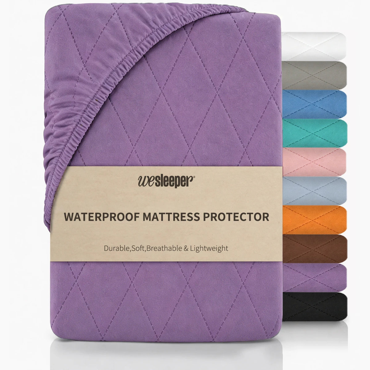 Waterproof Breathable Fitted Mattress Protector Bed Sheet Cover