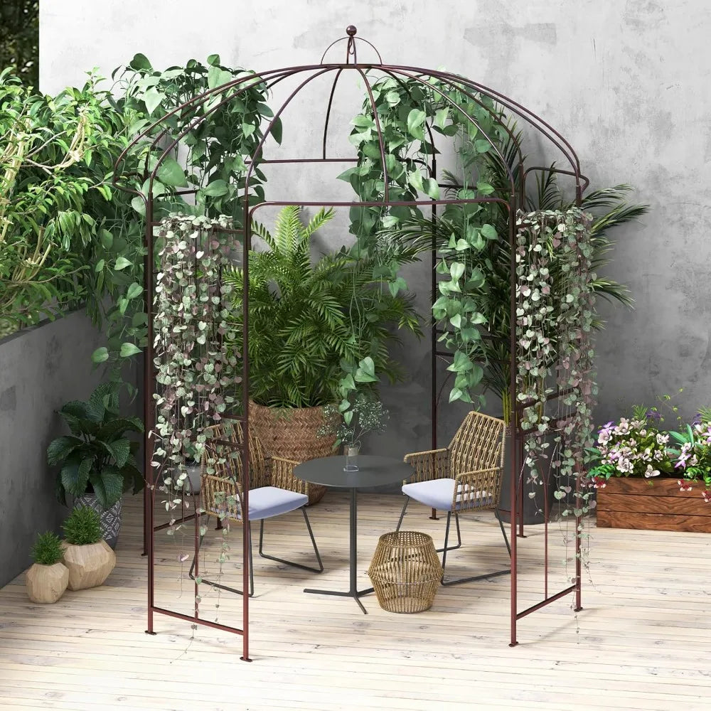 Birdcage Shape Garden Arbor Gazebo Arch For Climbing Plants