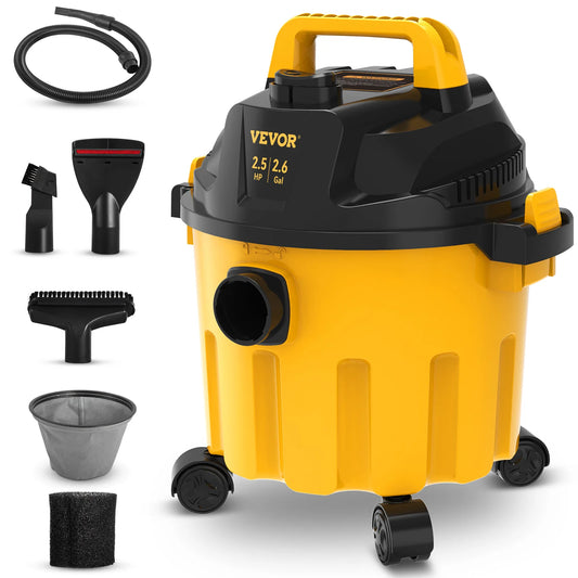 SucceBuy Wet Dry Vacuum 2.5 Peak HP 3 In 1 Blowing Function
