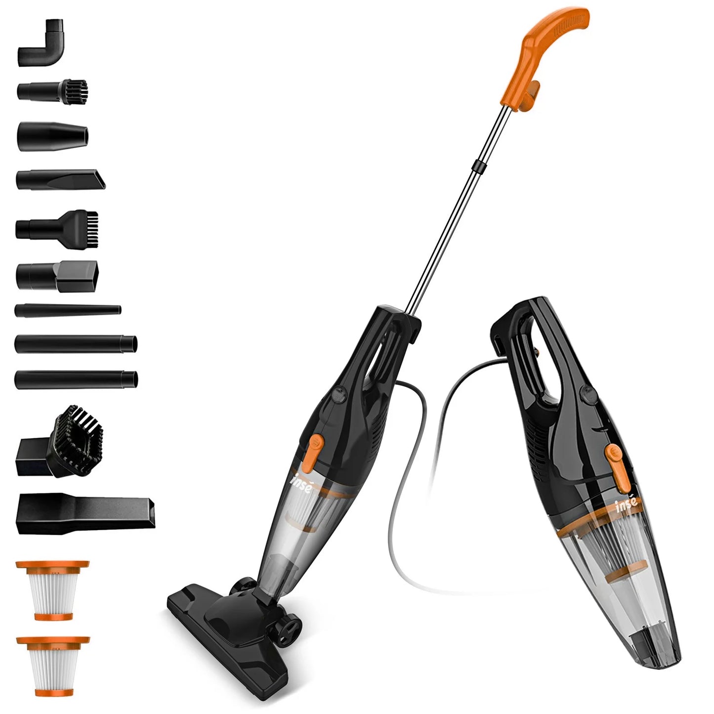 INSE Corded Vacuum Cleaner R7 R6X R3S 600W 3 In 1 Lightweight For Home