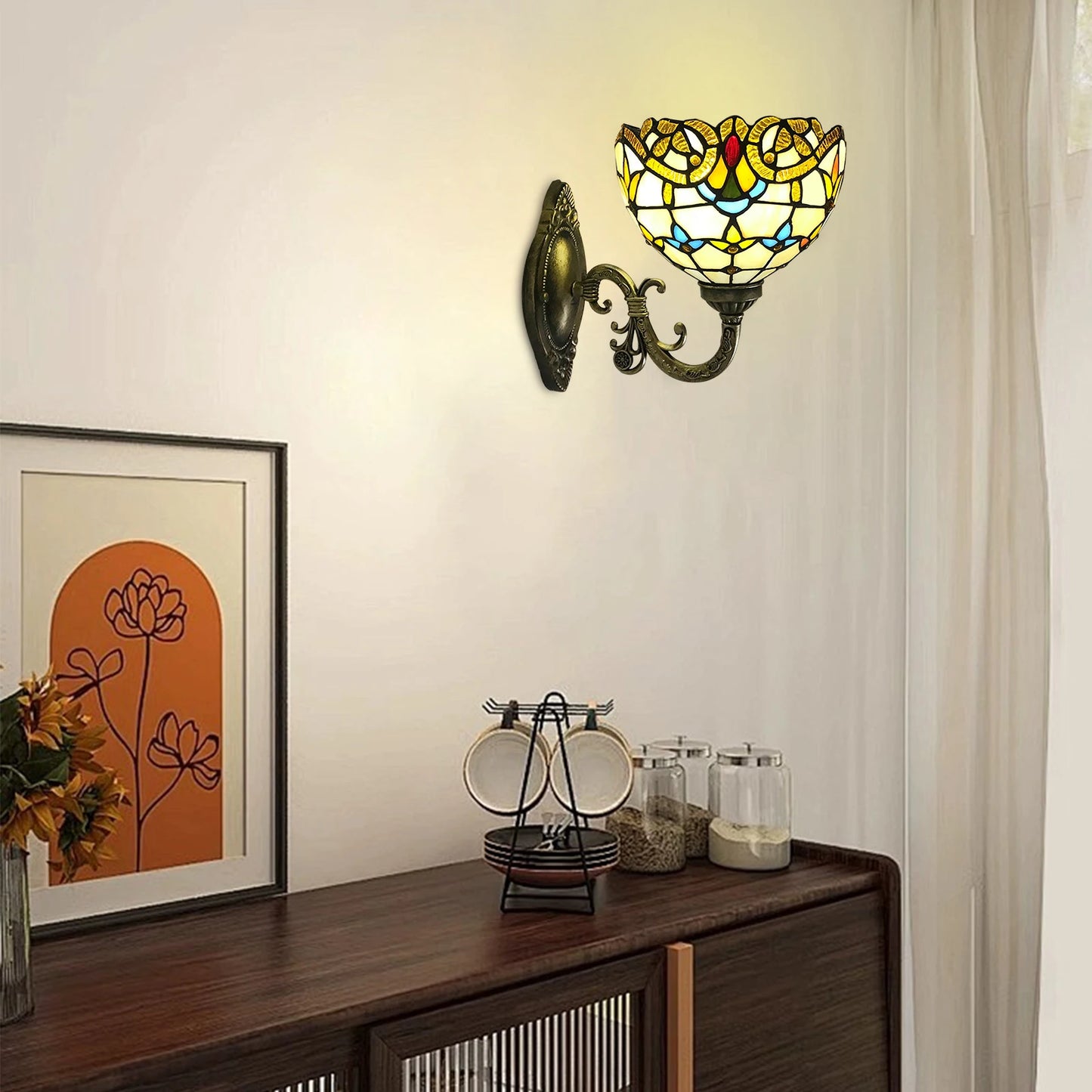 Vintage Dome Indoor Wall Lamp Handmade For Living Room Staircase