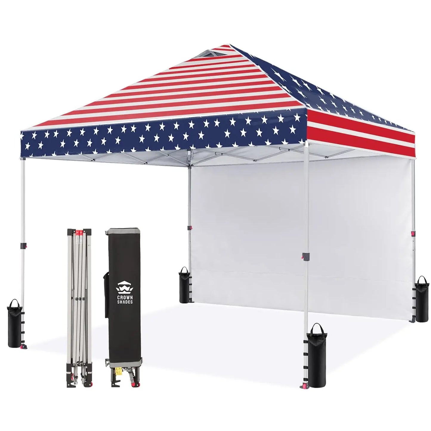 Pop Up Canopy With Side Wall Easy Setup Outdoor Events