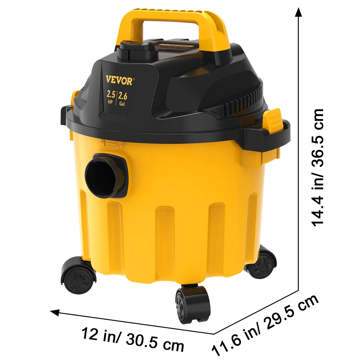 SucceBuy Wet Dry Vacuum 2.5 Peak HP 3 In 1 Blowing Function