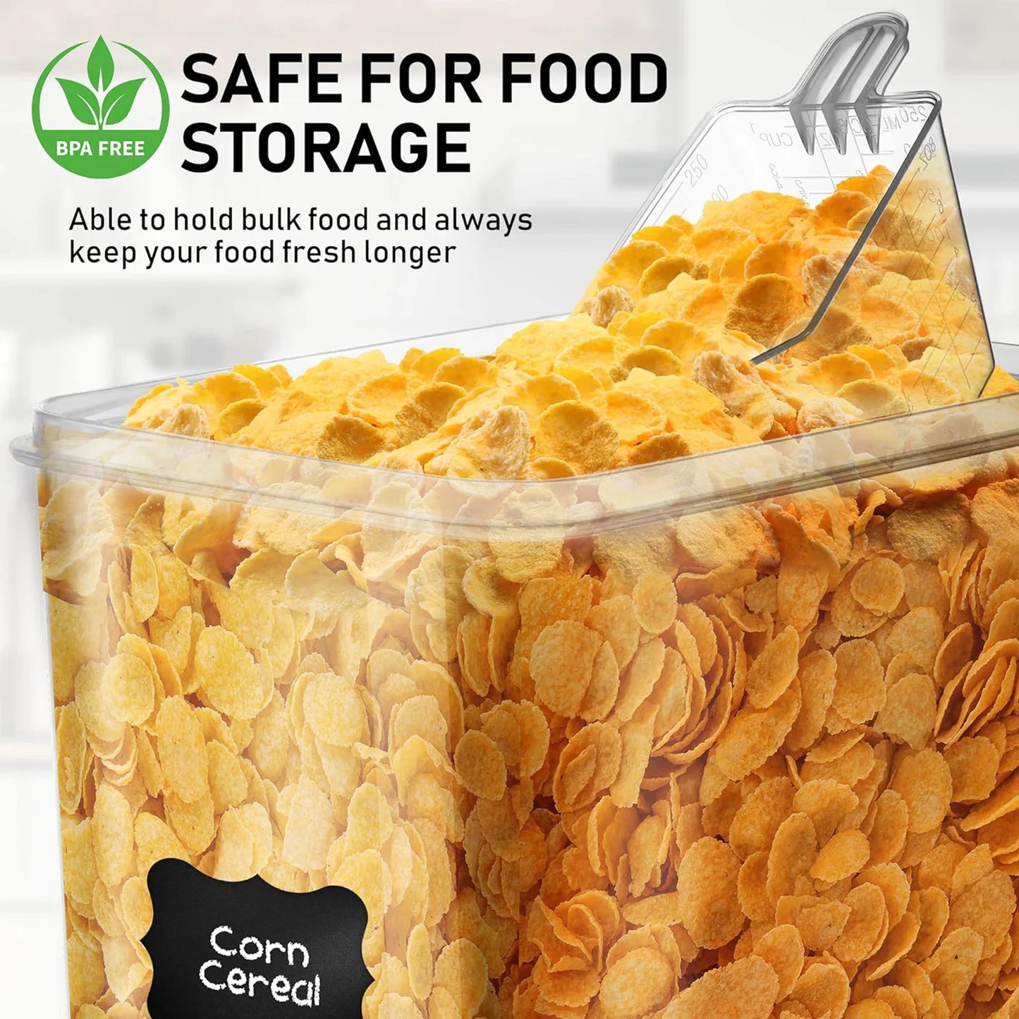 Airtight Food Storage Canisters Two Pack For Flour Sugar Pantry