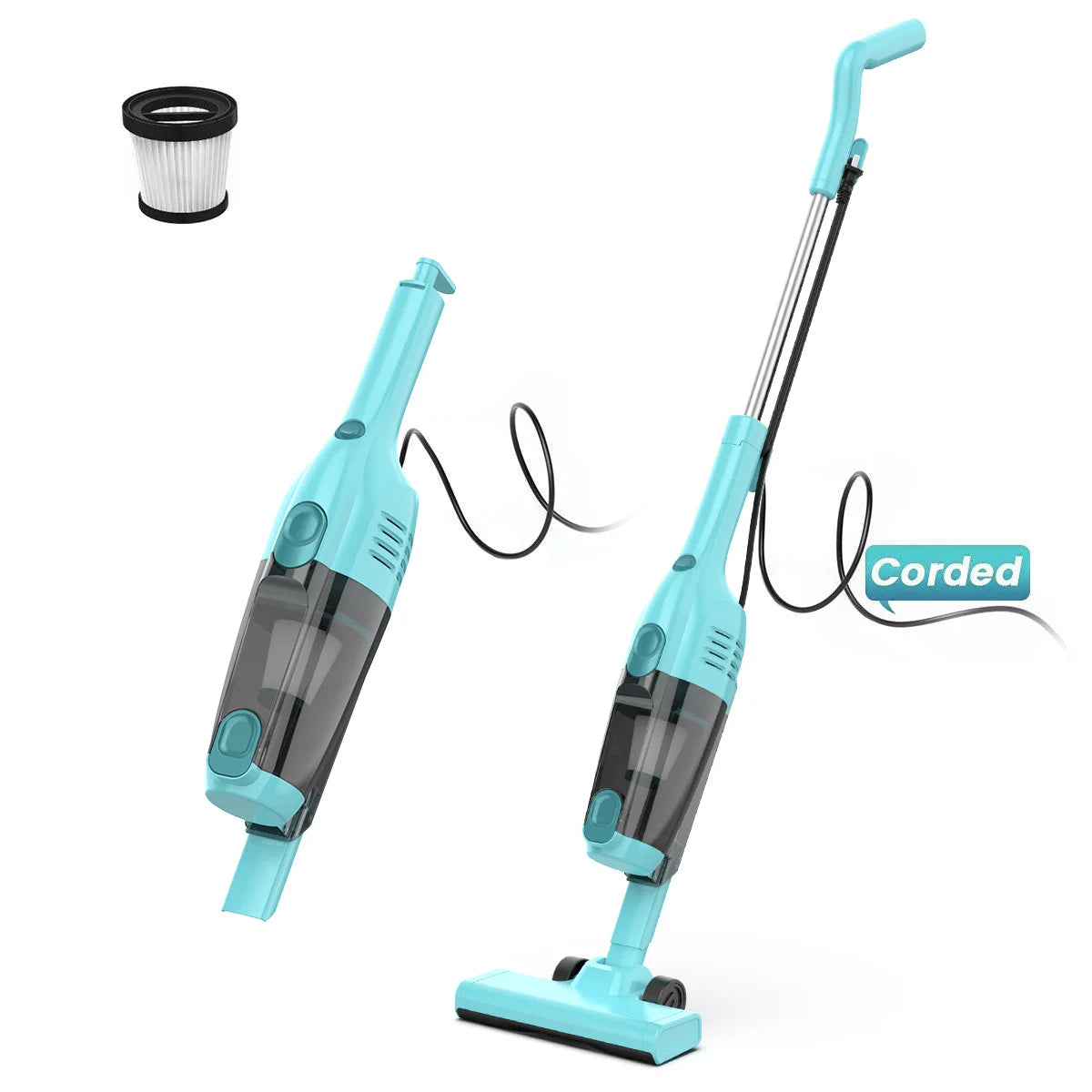 INSE Corded Vacuum Cleaner R7 R6X R3S 600W 3 In 1 Lightweight For Home
