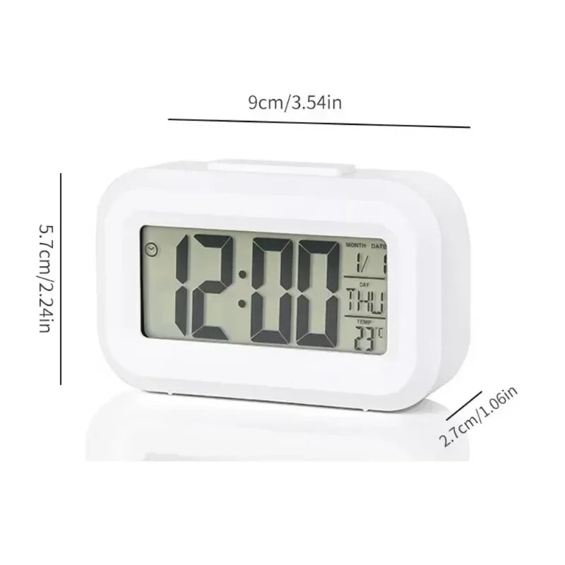 Digital Desk Clock With Calendar Alarm And Led Display