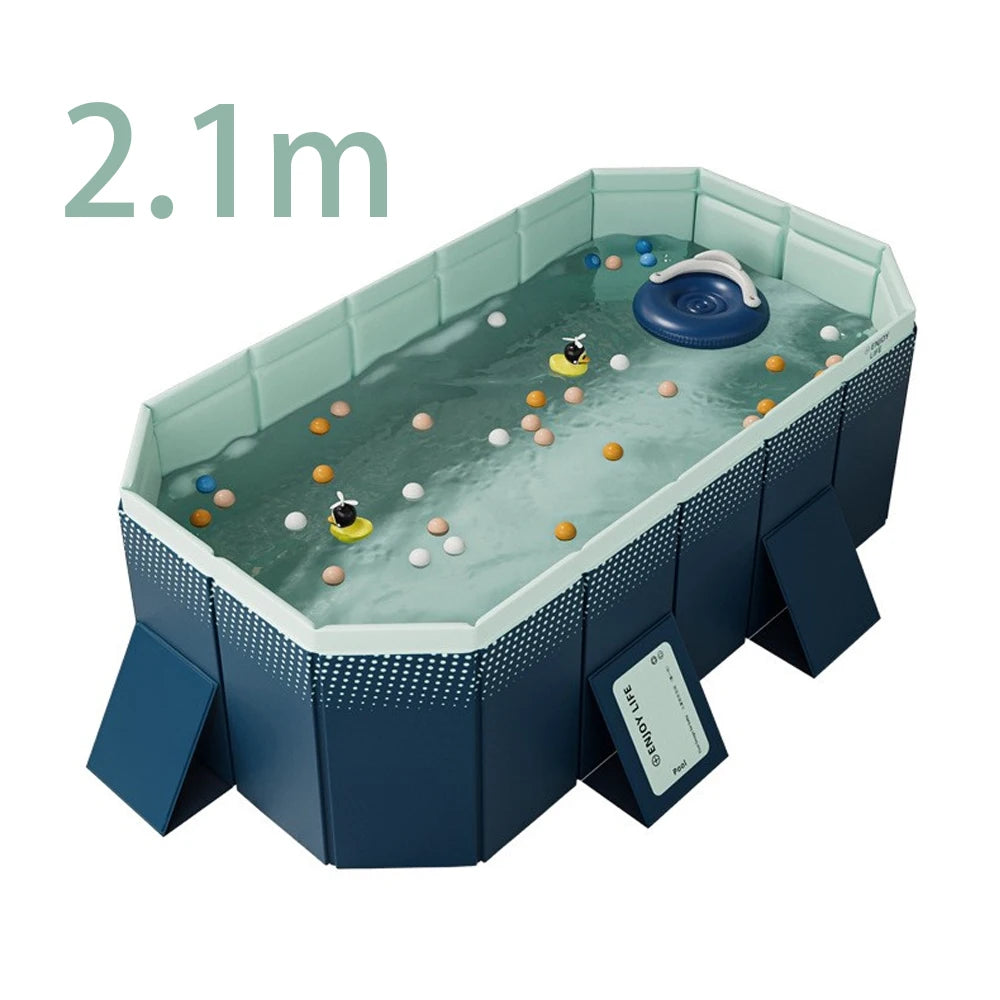 Foldable Outdoor Large Pool Garden Family Non Inflatable Pool