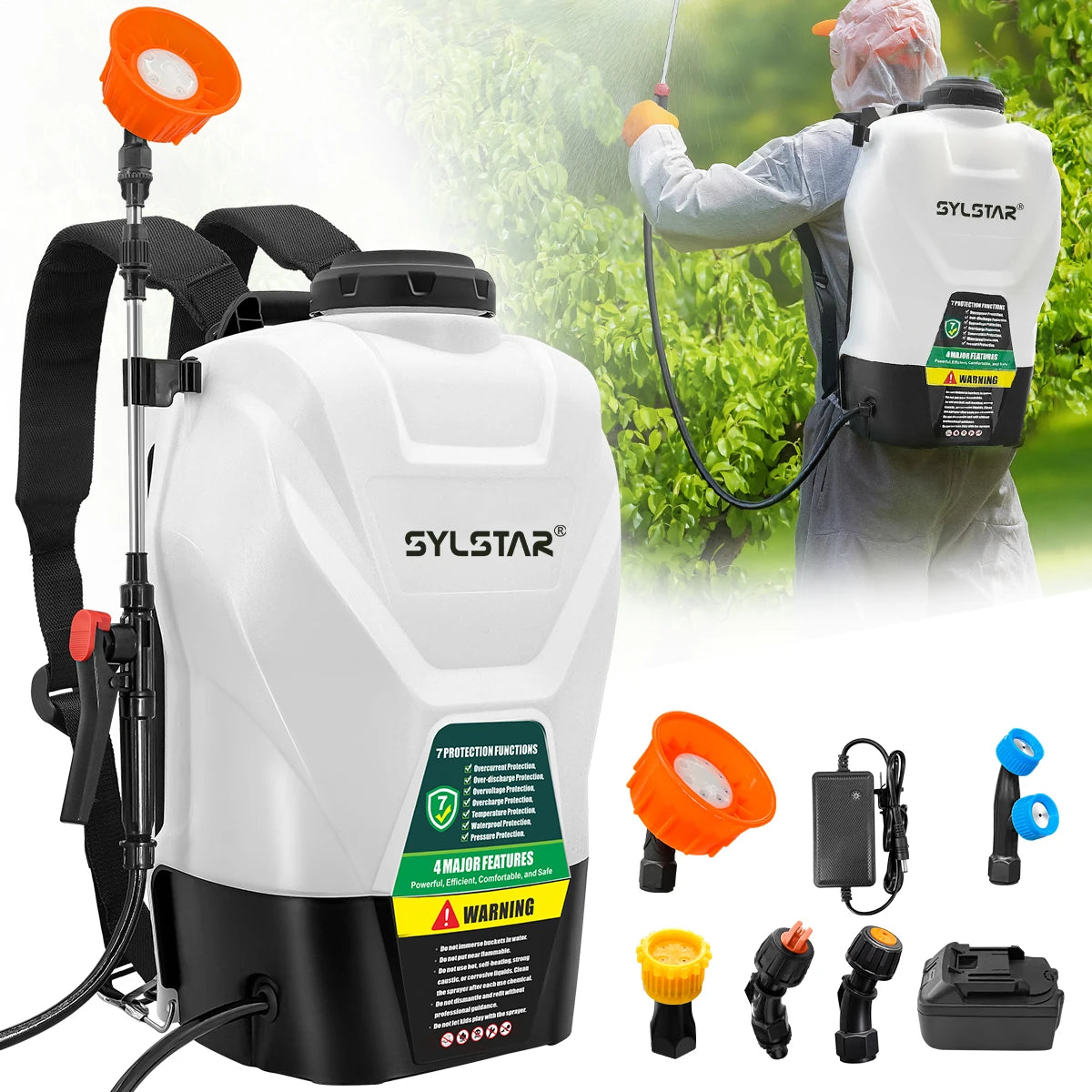 Backpack Sprayer Battery Powered 100 PSI Makita Compatible Garden Sprayer