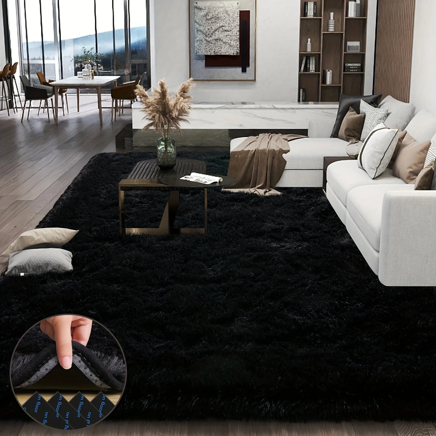 Aubusson Style Plush Area Rug For Living Room And Bedroom