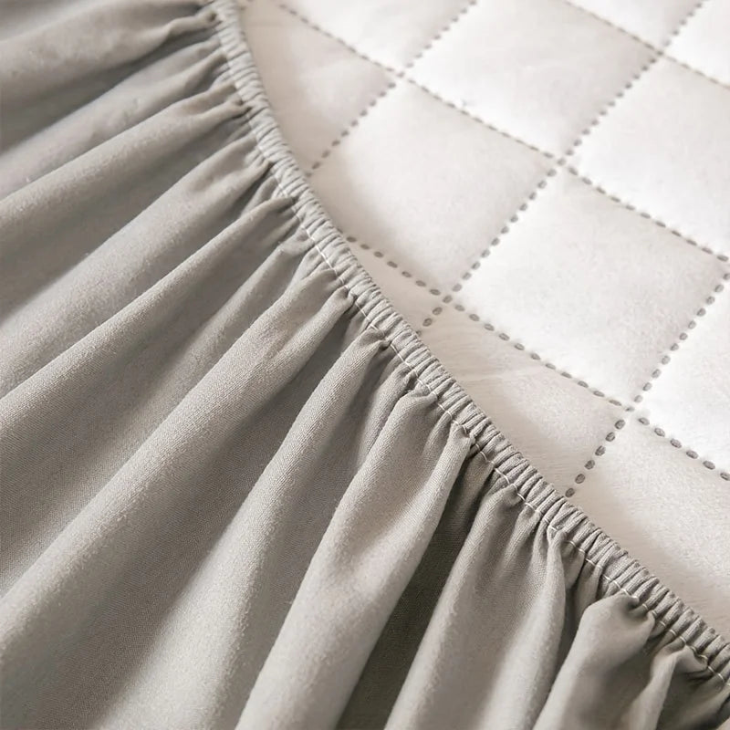 Waterproof Quilted Mattress Protector With Deep Pocket Breathable Bedding