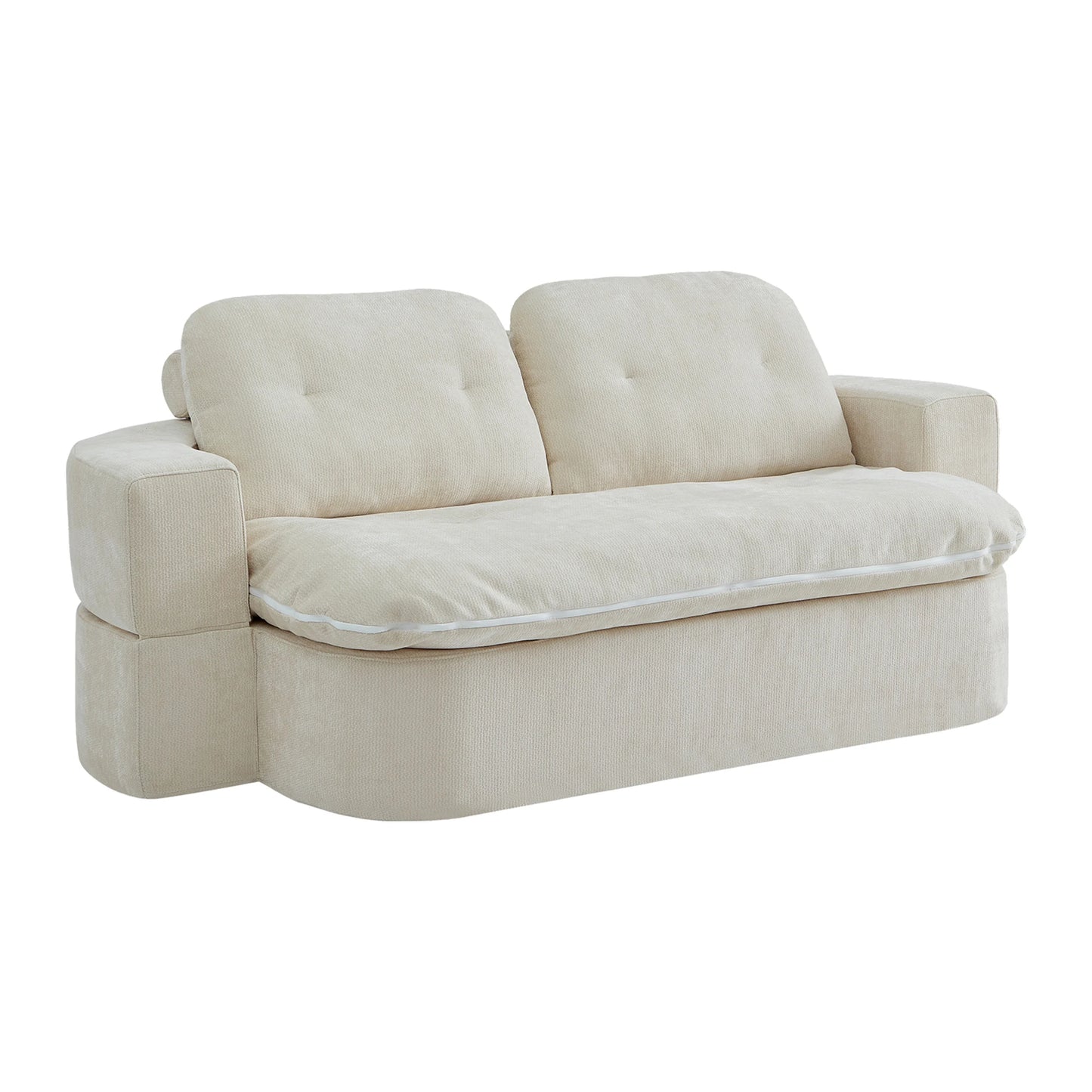THOLASIS CN Convertible Sofa Bed Loveseat For Small Spaces