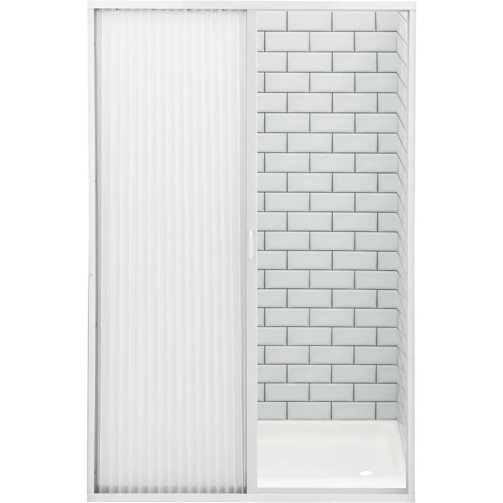 Folding RV Shower Door Sliding Retractable For Camper