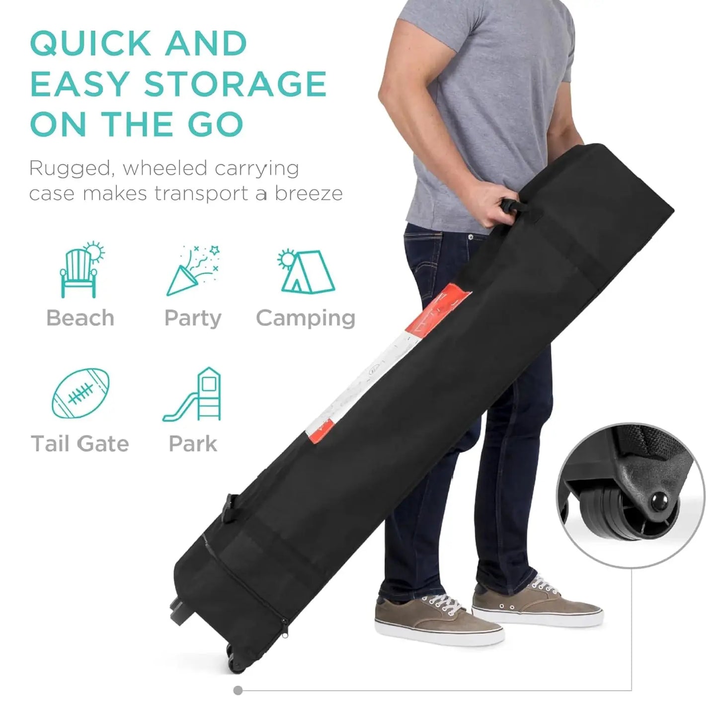 One Person Pop Up Canopy Tent Portable Shelter Instant Setup