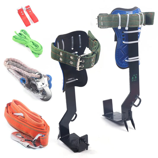Tree Climbing Pole Spike Set With Safety Belt For Arborists