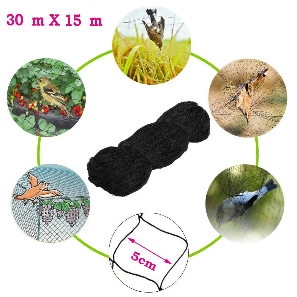Bird Netting Heavy Duty Nylon Garden Mesh Protect Fruit Trees