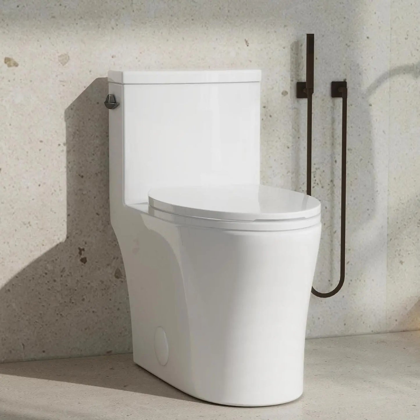 One Piece Toilet With Powerful Flush Cyclone Flushing