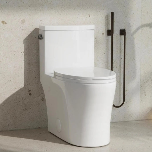 One Piece Toilet With Powerful Flush Cyclone Flushing