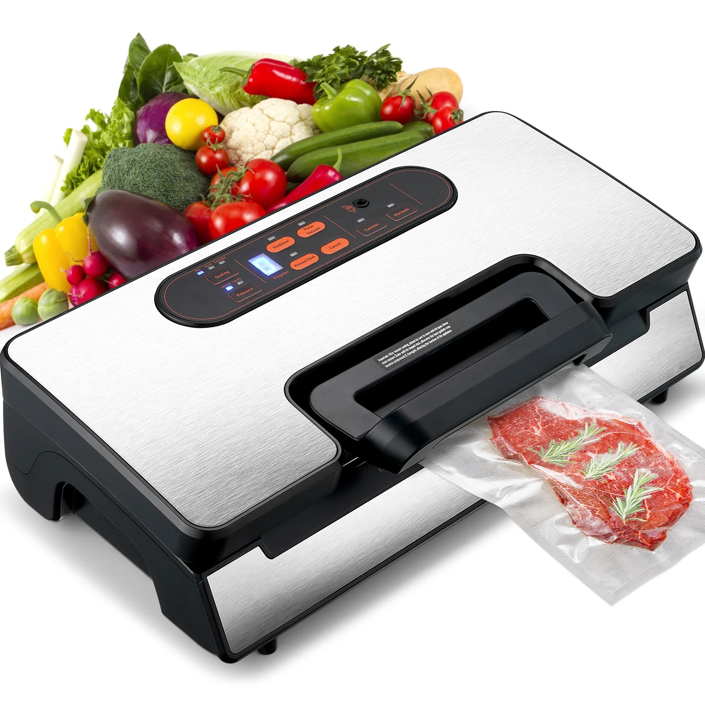 SucceBuy Vacuum Sealer 90KPa 130W Kitchen Saver with Free Bags