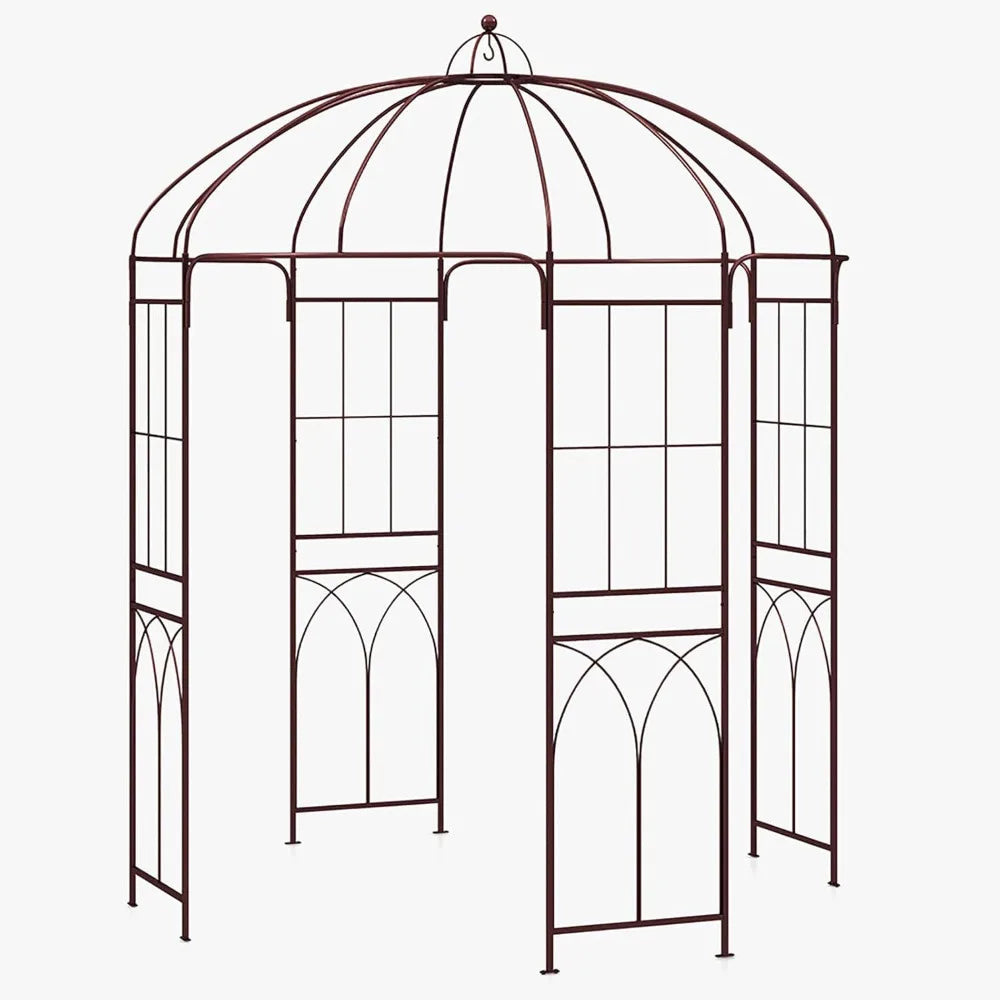 Birdcage Shape Garden Arbor Gazebo Arch For Climbing Plants