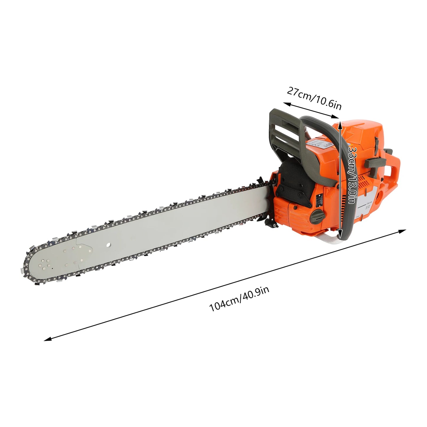 CNCEST Gas Chainsaw 2 Stroke Power Cutter For Wood Cutting