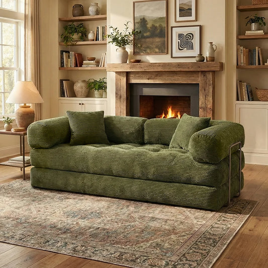 YQzyphyna Futon Sofa Bed 4 In 1 Convertible Couch For Living Room